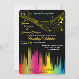 Invitación Temas de Celebración para Amantes de la Música