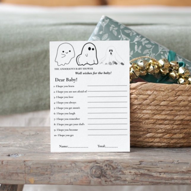 Invitación Temas de Halloween deseos para el juego de la duch (Subido por el creador)