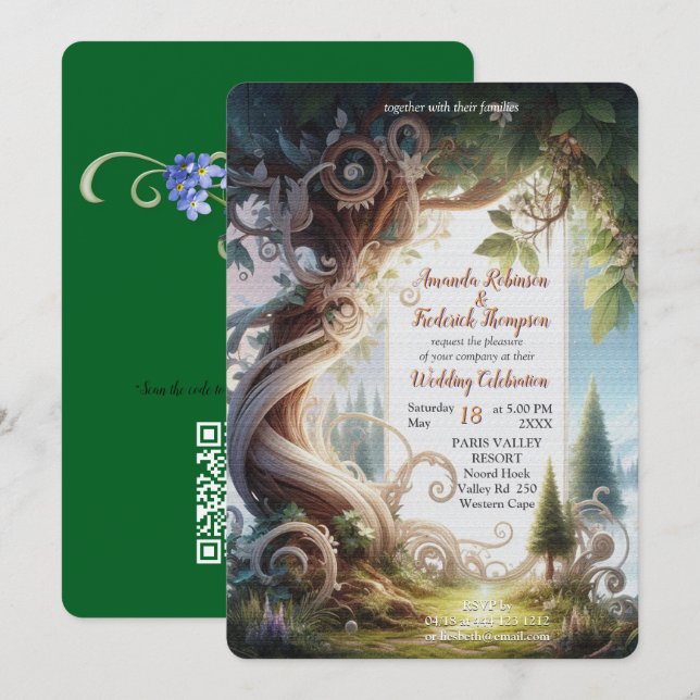 Invitación Temas metafísicos de fantasía espiritual (Anverso / Reverso)