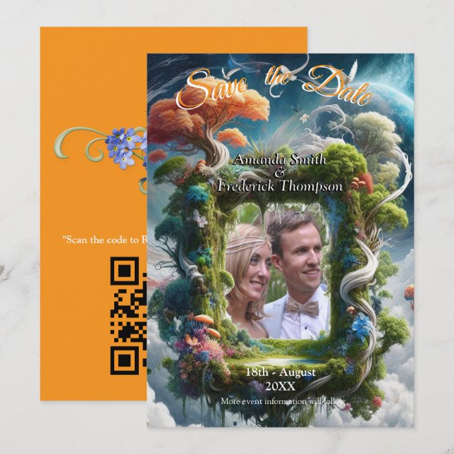 Invitación Temas metafísicos de fantasía espiritual (Anverso / Reverso)