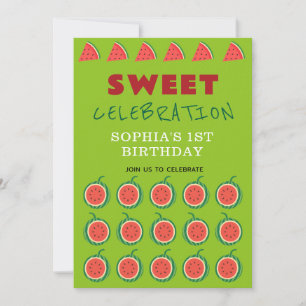 Invitación temática Cute & Juicy Watermelon