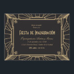 Invitación temática de 1920 fiesta de inauguración<br><div class="desc">De la vendimia 1920 inviestreno de una casa con equipos que pueden personalizar con su texto. Visite la tienda de impresiones de Origami para las invitaciones de inauguración de la casa más!</div>