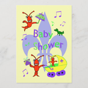 Invitación temática de Baby Shower de la flor de