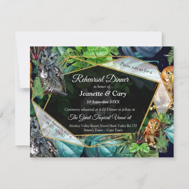 Invitación temática de celebración de fiestas en d (Anverso)