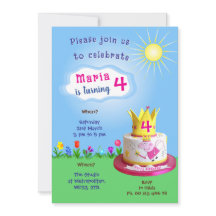 Invitación temática de cerdo de dibujos animados. 