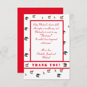 Invitación temática de diversos animales