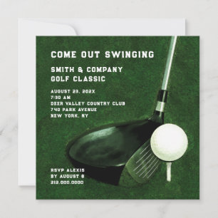 Invitación temática de golf