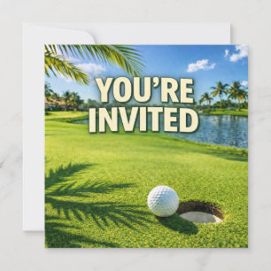 invitación temática de Golf Florida “You're Invite