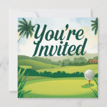 invitación temática de Golf Florida “You're Invite