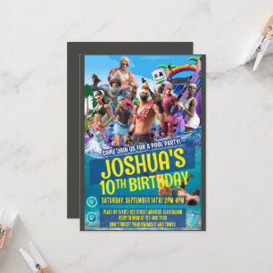 Invitación temática de juego