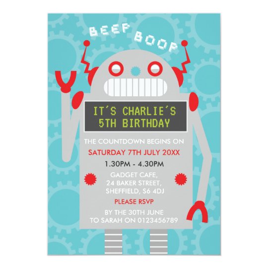 Invitación temática de la fiesta de cumpleaños del