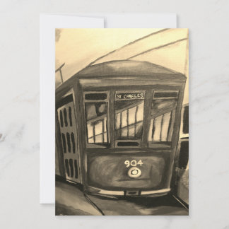 Invitación temática de New Orleans Streetcar
