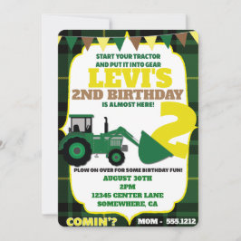 INVITACIÓN TEMÁTICA DEL TRACTOR