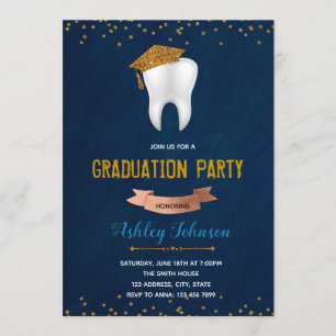 Invitación temática para graduación dental