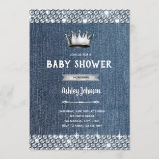 Invitación temática para la ducha de bebé de diama