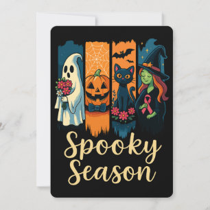 Invitación Temblorosa temporada con conciencia de Halloween c