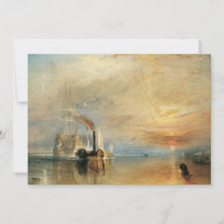 Invitación Temerario de lucha por Joseph Turner, arte marítim