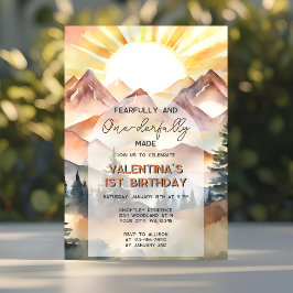 Invitación Temeroso y terriblemente hecho primer cumpleaños