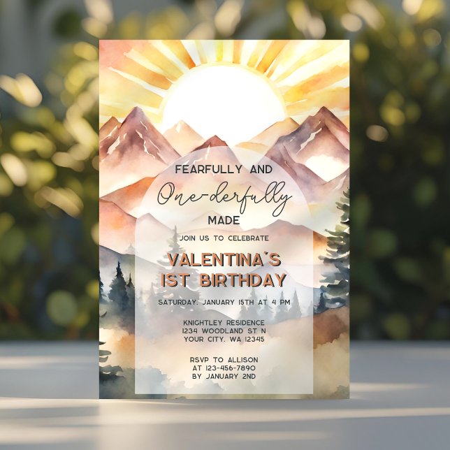 Invitación Temeroso y terriblemente hecho primer cumpleaños (Subido por el creador)