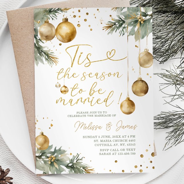 Invitación Temporada de casados con Navidades en balbuceo Bod (Subido por el creador)