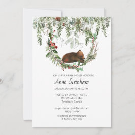 Invitación Temporada de invierno: Baby Boy Shower