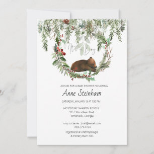 Invitación Temporada de invierno: Baby Boy Shower