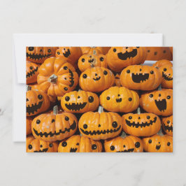 Invitación Temporada de otoño de Happy Pumpkins
