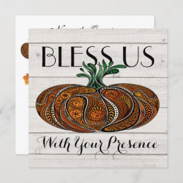 Invitación Temporada de otoño/Invitación de Acción de Gracias