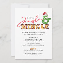 Temporada navideña de jingle Mingle Marquee para n