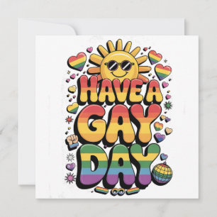 Invitación Ten un Día Gay Mes del Orgullo LGBT