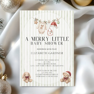 Invitación Tendedero Un Alegre Baby Shower