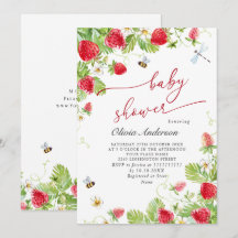 Tendencia de Acuarela de Pradera Fresa para Baby S