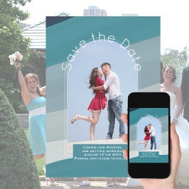 Invitación Tendencia Guardar la fecha | Foto de la Marina Ver