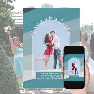 Invitación Tendencia Guardar la fecha   Foto de la Marina Ver