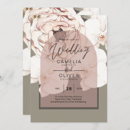 Invitación Tendencia MOSS BODA RUBOR Sage Dusty Pink