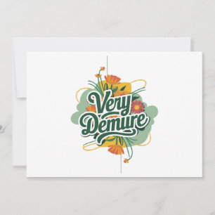 Invitación Tendencia Muy Discreta Muy Consciente Discreta y C