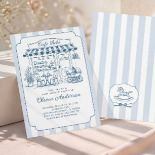 Invitación Tendencias Café Bebe Salón de Té Baby Shower