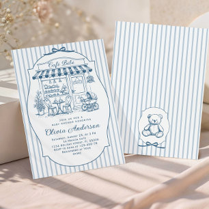 Invitación Tendencias Café Bebe Salón de Té Baby Shower