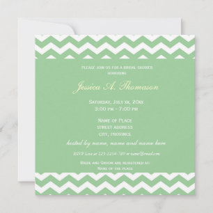 Invitación Tendencias, elegante y clásico chevron para una du
