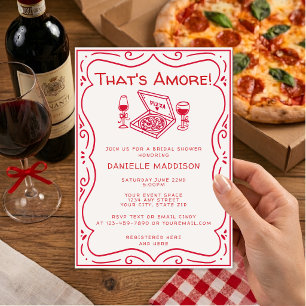 Invitación Tender Bridal Shower Dibujado a Mano ¡Eso es Amor