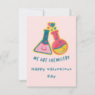 Invitación Tenemos química Día de San Valentín