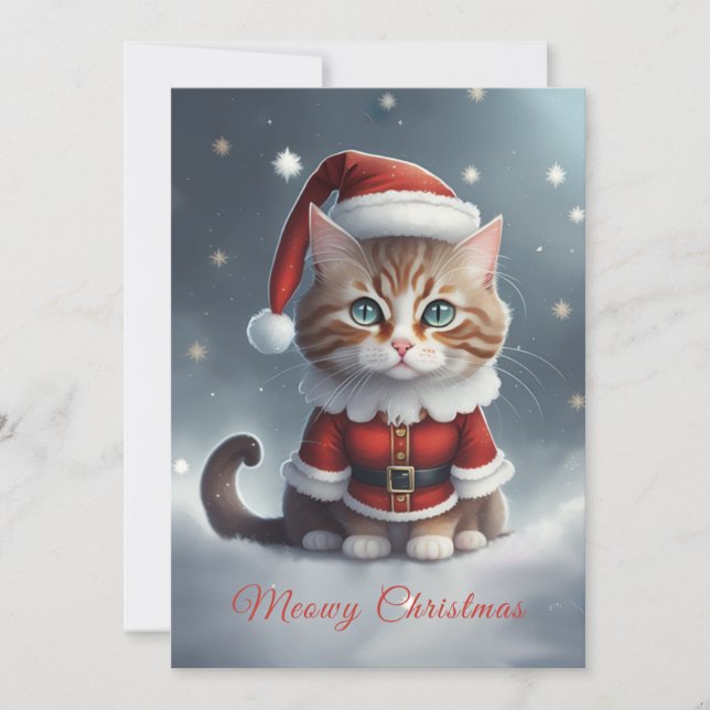 Invitación Tener navidades perfectos ~ Meow ^-^ (Anverso)