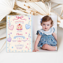 Invitación Tener tu pastel y comértelo dos 2 cumpleaños Foto