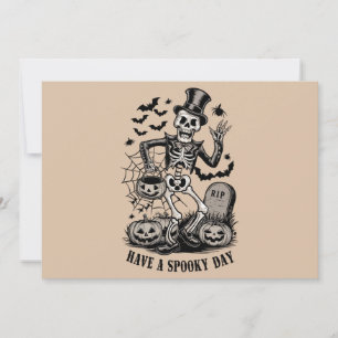 Invitación Tener un escrúpulo de bruja de Halloween en el día