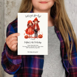 Invitación ¡Tengamos miedo! Fiesta de cumpleaños de niños en 