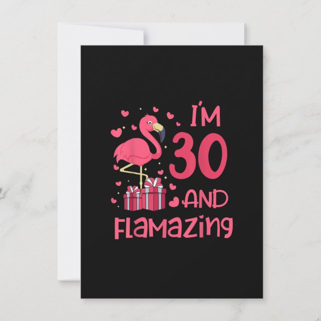 Invitación Tengo 30 años y me llama la atención - Increíble c (Anverso)