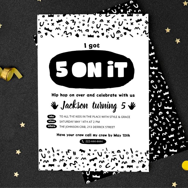 Invitación Tengo 5 en esto, Rap de la Escuela Secundaria de N (Subido por el creador)