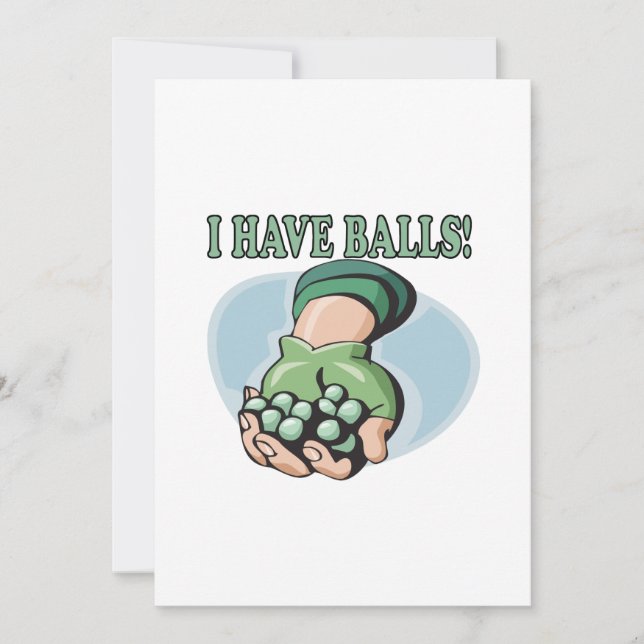 Invitación Tengo Bolas 2 (Anverso)