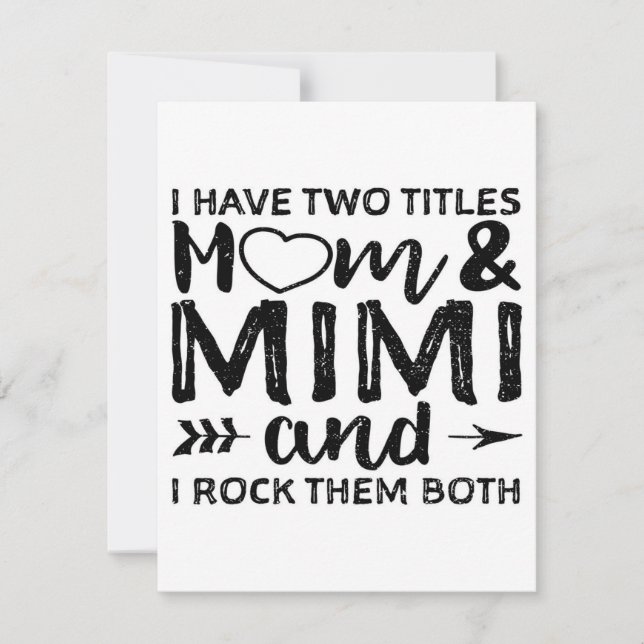 Invitación Tengo Dos Mamá Y Mimi|Papa Y Mamá  (Anverso)