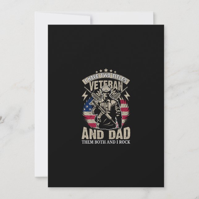 Invitación tengo dos títulos veteranos y papá y los romo (Anverso)